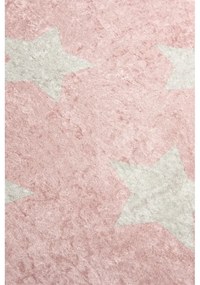 Розов детски нехлъзгащ се килим Stars, 140 x 190 cm - Conceptum Hypnose