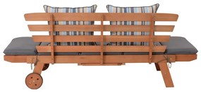Кафява градинска пейка от масивно дърво Rincon – Garden Pleasure