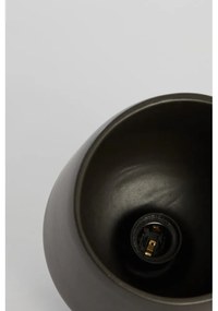 Черна лампа за таван с керамичен абажур ø 18 cm Dena - Light &amp; Living