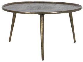 Метална кръгла масичка за кафе бронзова ø 67,5 cm Babina – Light &amp; Living