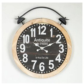 Стенен часовник 1xAA Ø 50 см бежов/черен