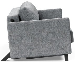Сив разтегателен диван с подлакътници Twist Granite, 100 x 174 cm Cubed - Innovation