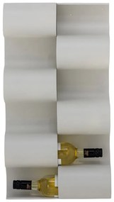 Сив стенен метален стелаж за вино брой бутилки 6 Montes – Bloomingville