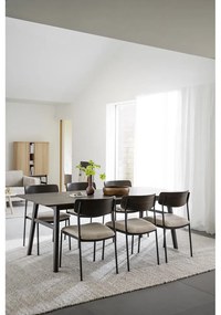 Трапезни столове в кремаво и тъмнокафяво в комплект от 2 бр. Maymont – Rowico