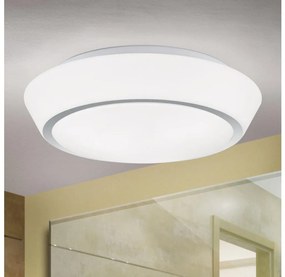 Orion - Бял таванен плафон за баня TENA 3xE27/60W/230V Ø 38 cm IP44