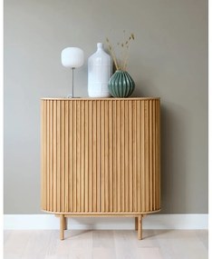 Шкаф от дъб в естествен цвят 110x125 cm Carno - Unique Furniture