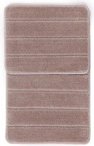 Кафяви килими за баня в комплект 2 бр. 50x80 cm Yeni Cizgli – Foutastic