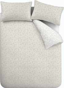 Бежово двойно /удължено 3 части спално бельо от памук перкал 230x220 cm Shadow Leaves – Bianca