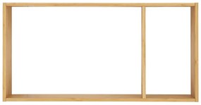 Стенен бамбуков рафт на няколко нива в естествен цвят 70 cm Ember – House Nordic