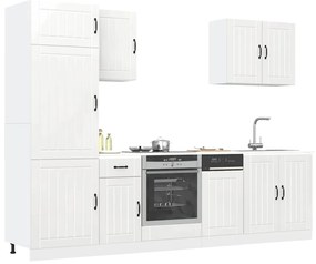 3314773 vidaXL Комплект кухненски шкафове от 7 части Lucca, инженерно дърво