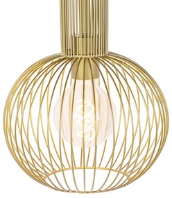 Дизайнерски висящ аплик златен - Wire Whisk