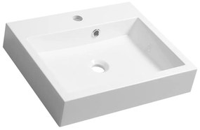 Sapho - Умивалник за плот ORINOKO 50x42 см мрамор/бяла