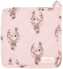 Комплект от 2 розови памучни кухненски ръкавици Dina - Green Gate