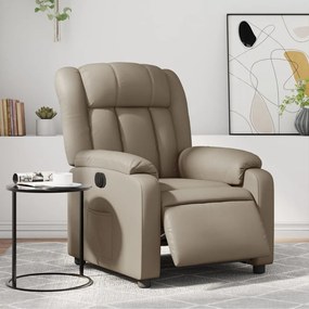 3205256 vidaXL Електрически стол реклайнер, капучино, изкуствена кожа