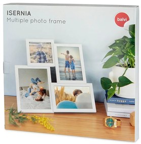 Бяла фоторамка за 4 снимки Isernia - Balvi