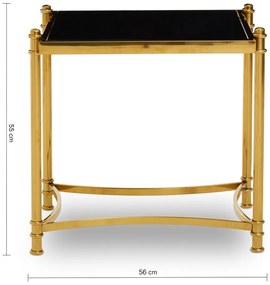 Маса за съхранение със стъклен плот 50x56 cm Ackley - Premier Housewares