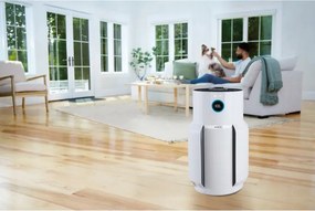 Пречиствател на въздух Shark NeverChange Max HP300EU, До 130 м3, 54W, 5 скорости, Без смяна на филтър до 5 години, LED дисплей, Бял