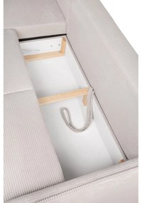 Бежов сгъваем ъглов диван от рипсено кадифе (ляв ъгъл) Tori – Bonami Selection