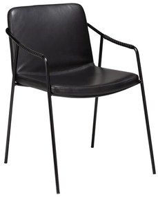 Стол за хранене от черна изкуствена кожа Boto - DAN-FORM Denmark