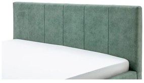 Зелено двойно легло с решетка и място за съхранение , 160 x 200 cm Lizzano - Meise Möbel