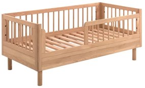 Детско креватче от масивен дъб в естествен цвят 70x140 cm Forrest – Vipack