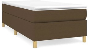 3120940 vidaXL Рамка за легло без матрак, тъмнокафява, 100x200 см, плат