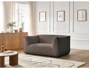 Кафяв диван от прежда с примки от букле 170 cm Giorgia – Bobochic Paris