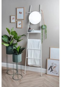 Бяла декоративна стълба с огледало Glint - Leitmotiv