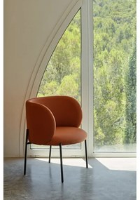 Оранжев фотьойл от изкуствена кожа Mogi - Teulat