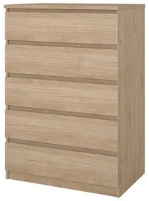 Скрин от дъбов декор в естествен цвят 77x111x50 cm Naia – Tvilum