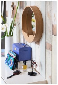 Стенно огледало с място за съхранение Кръгла стена, ⌀ 40 cm - Zuiver