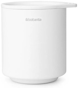 Кутия за аксесоари за баня Brabantia MindSet Mineral 1005687, Противоплъзгаща основа, Минерално покритие, Бял