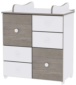 LORELLI Classic Шкаф с повивалник БЯЛО/КАФЕ