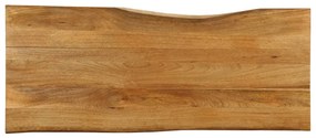 370793 vidaXL Плот за маса, 140x60x3,8 см, жив ръб, масивно дърво манго