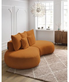 Диван от букле в цвят горчица 260 cm Saint-Germain - Bobochic Paris