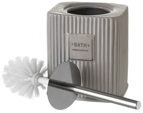 Сива керамична четка за тоалетна Griso - Casa Selección