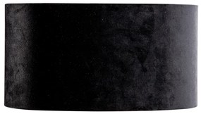 Кадифена абажура черна овална 35/23/18