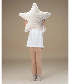 Кремава детска възглавница за диван от букле Star – Wigiwama