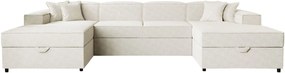 Ъглов диван Santos U-Бял