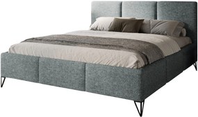 Облегнато легло Loren-Сиво-180 x 200