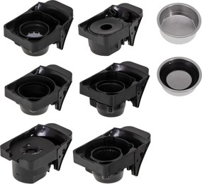 Еспресо машина за мляно кафе и капсули 9в1 Camry CR 4414, 3000W, 19 bar, Бежов/Черен