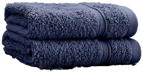 Тъмносини памучни кърпи в комплект от 2 бр. от тери 30x30 cm Zero Twist – Catherine Lansfield