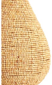 Висящо осветително тяло в естествен цвят с дървен абажур ø 31 cm Kabinda – Light &amp; Living