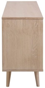 Нисък скрин от декор от дъб естествен 150x75 cm Nagano – Actona