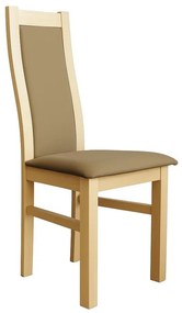 Трапезен стол ZOE дъб/кафяв