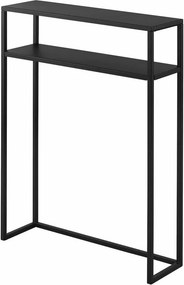 Черна метална конзолна маса 18x60 cm Tower – YAMAZAKI