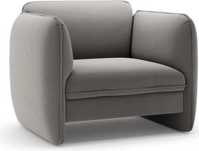 Тъмносиво кадифено кресло Georgia – Micadoni