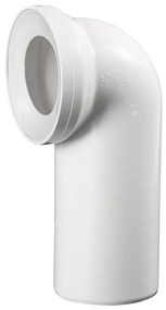 Bruckner - 90° свързващ елемент за тоалетна чиния 11 см бял