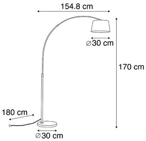 Интелигентна модерна дъгова лампа, черна с Wifi A60 - Arc Basic