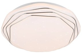 Бяло LED осветително тяло за таван ø 38 cm Dizzy – Trio